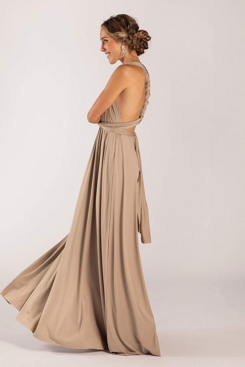 Classic Multiway Infinity Dress in Mocha