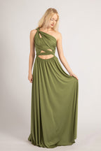 Classic Multiway Infinity Dress in Olive Green