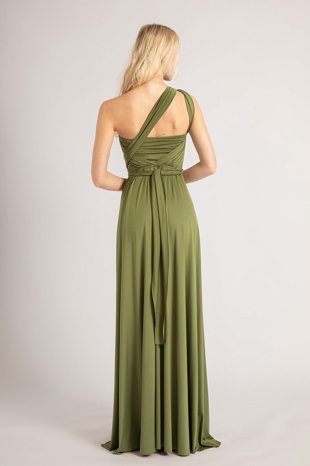 Classic Multiway Infinity Dress in Olive Green