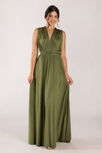 Classic Multiway Infinity Dress in Olive Green