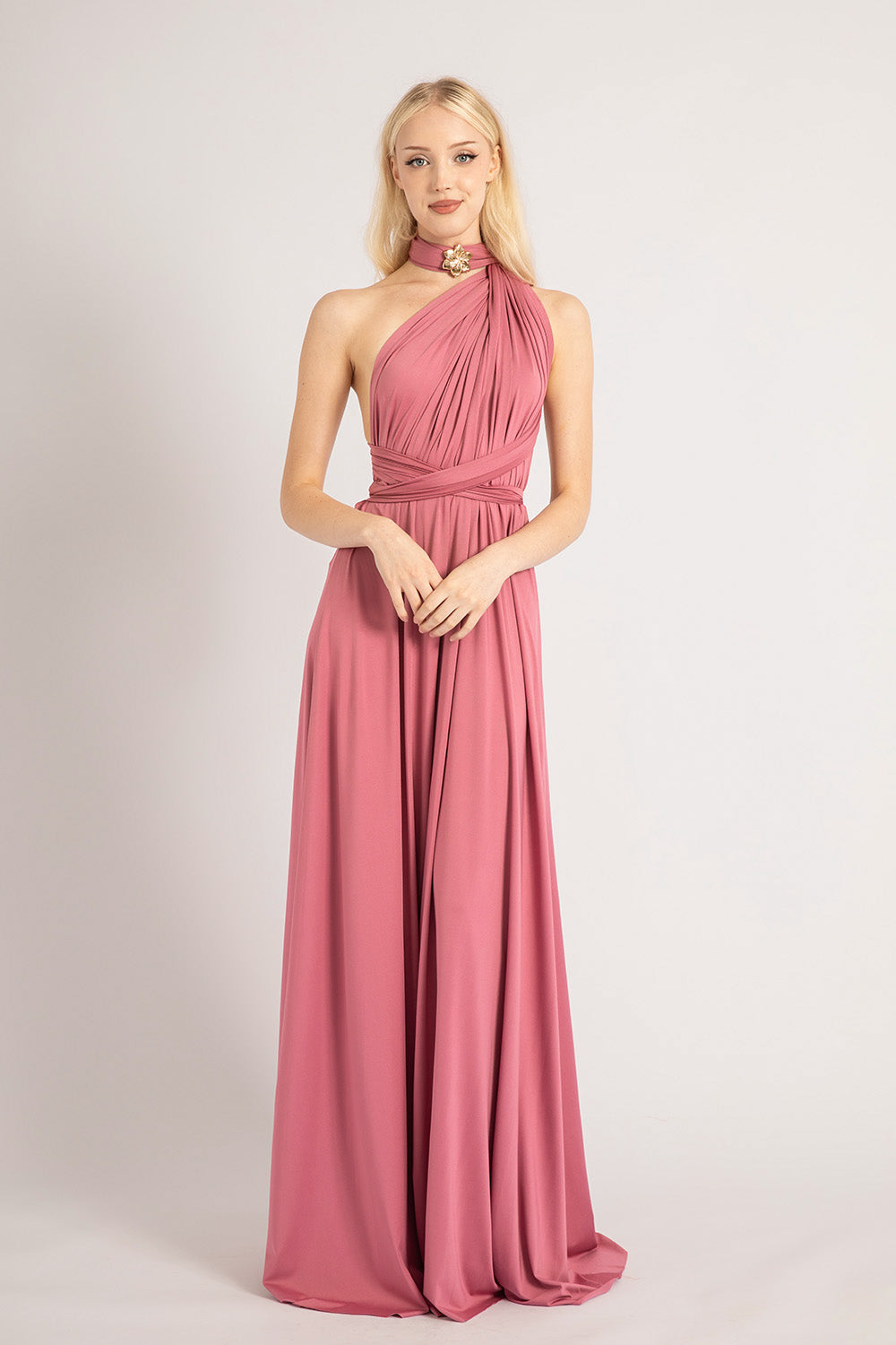 Classic Multiway Infinity Dress in Plum Rose