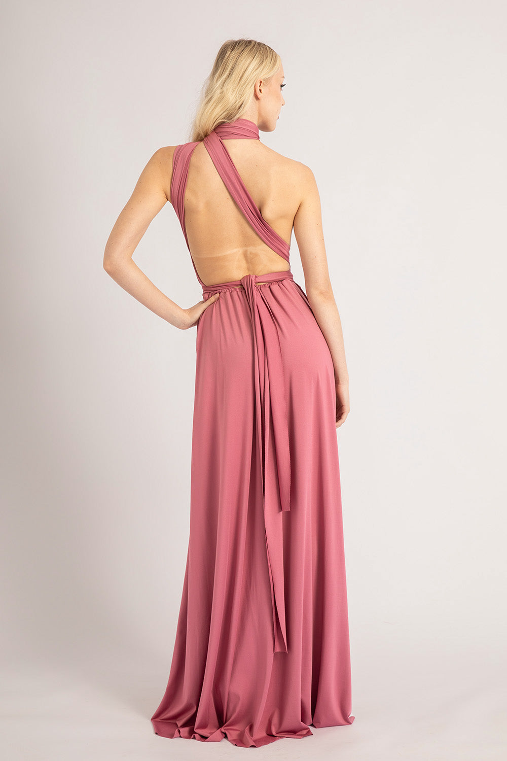 Classic Multiway Infinity Dress in Plum Rose