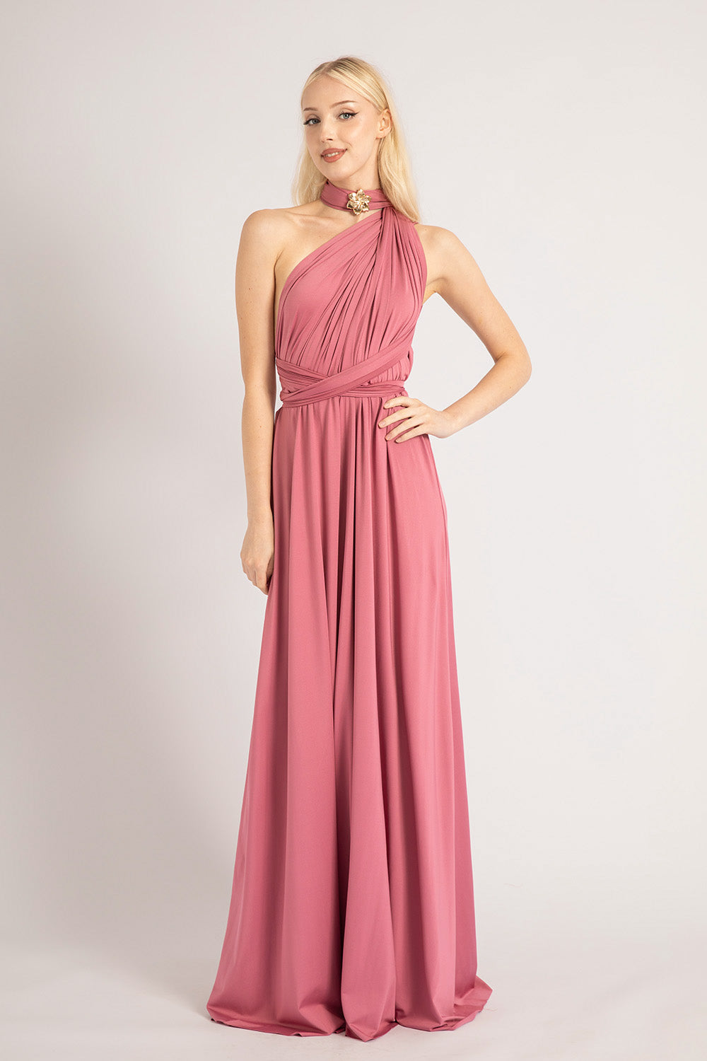 Classic Multiway Infinity Dress in Plum Rose