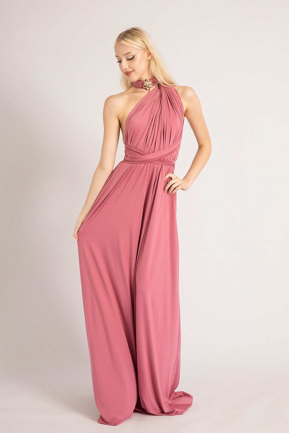 Classic Multiway Infinity Dress in Plum Rose