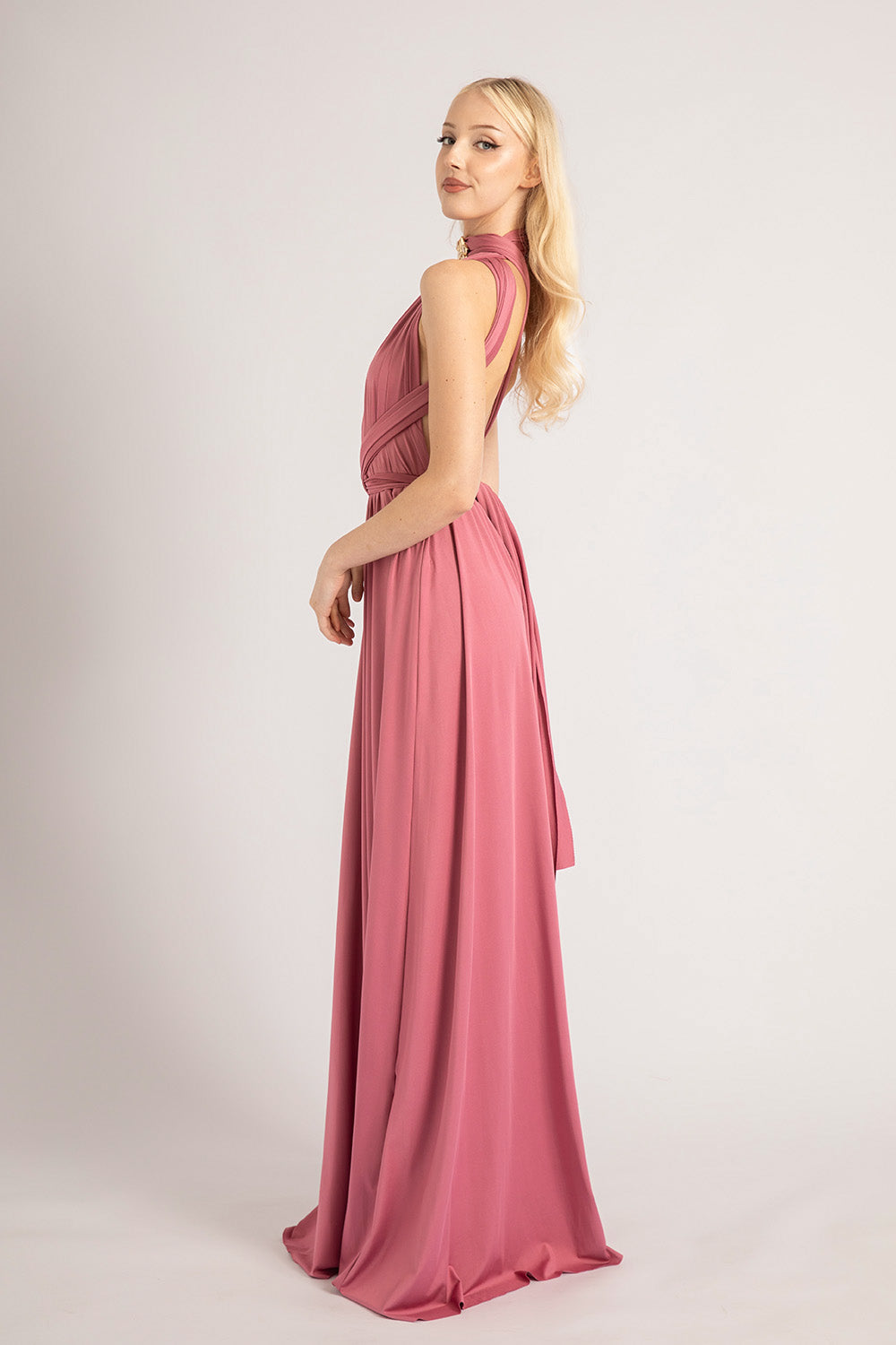 Classic Multiway Infinity Dress in Plum Rose