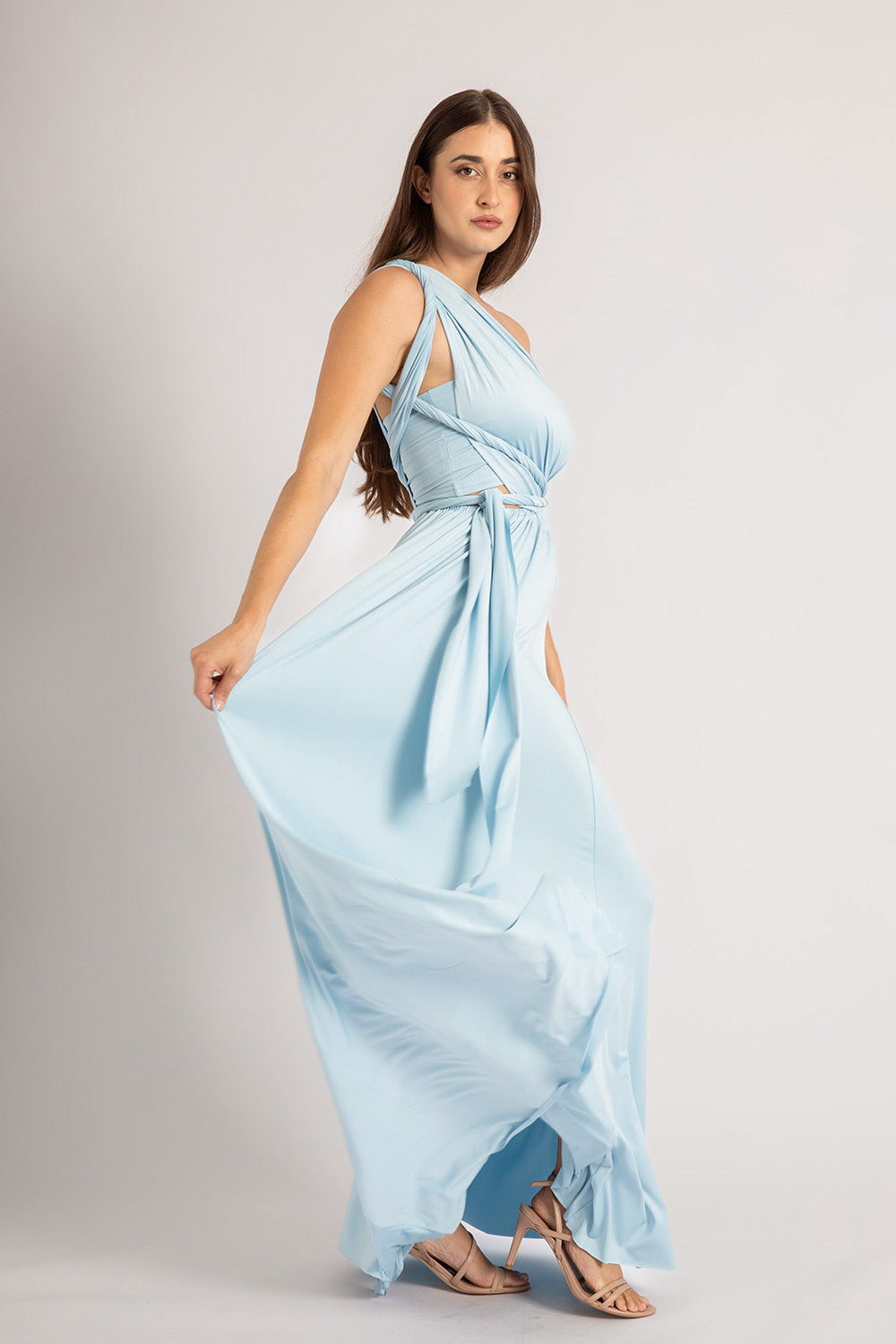 Classic Multiway Infinity Dress in Powder Blue