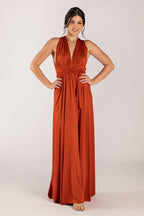 Classic Multiway Infinity Dress in Rust