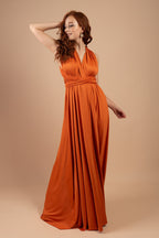 Classic Multiway Infinity Dress in Rustic Orange