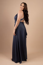Classic Multiway Infinity Dress in Slate Blue