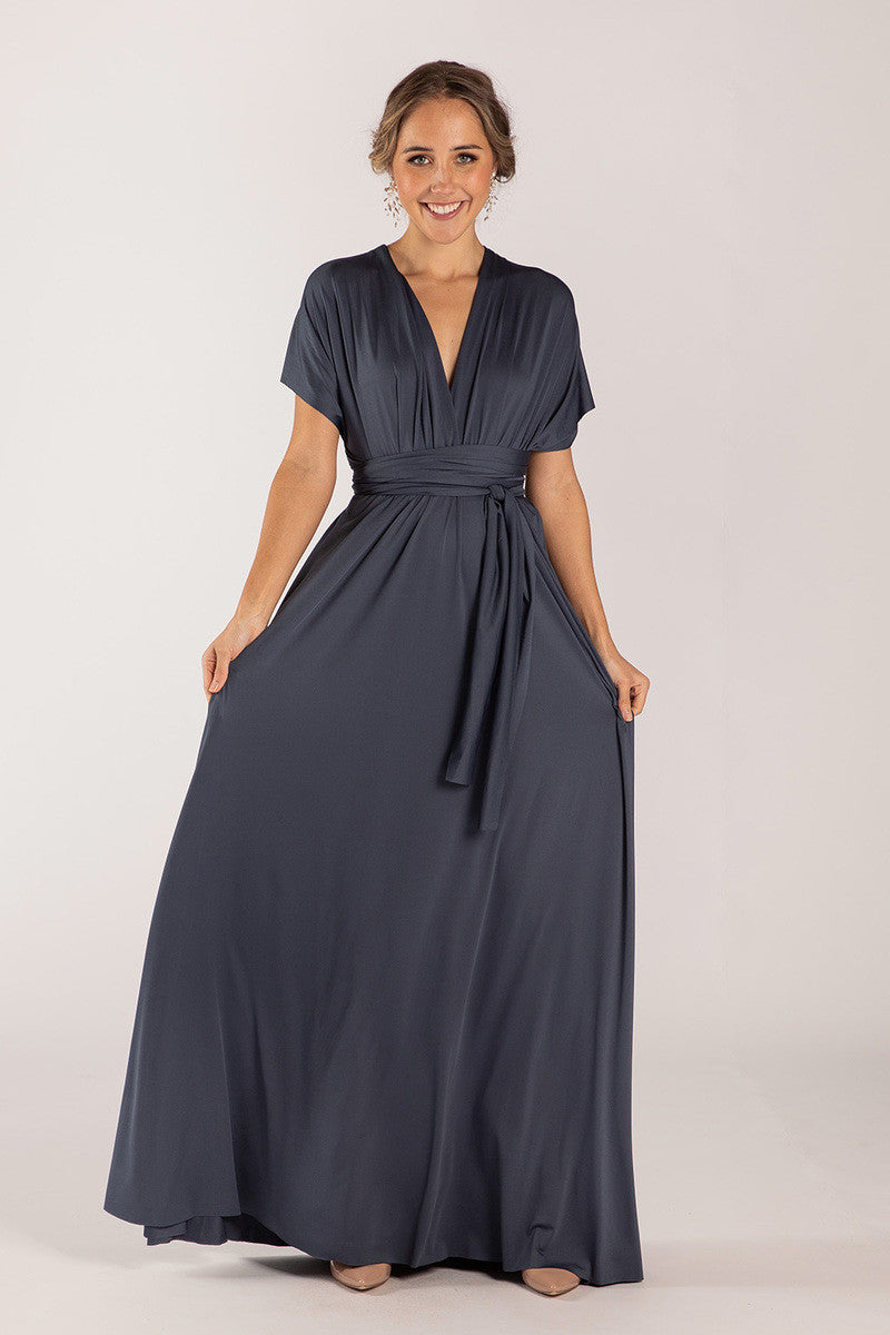 Classic Multiway Infinity Dress in Slate Blue