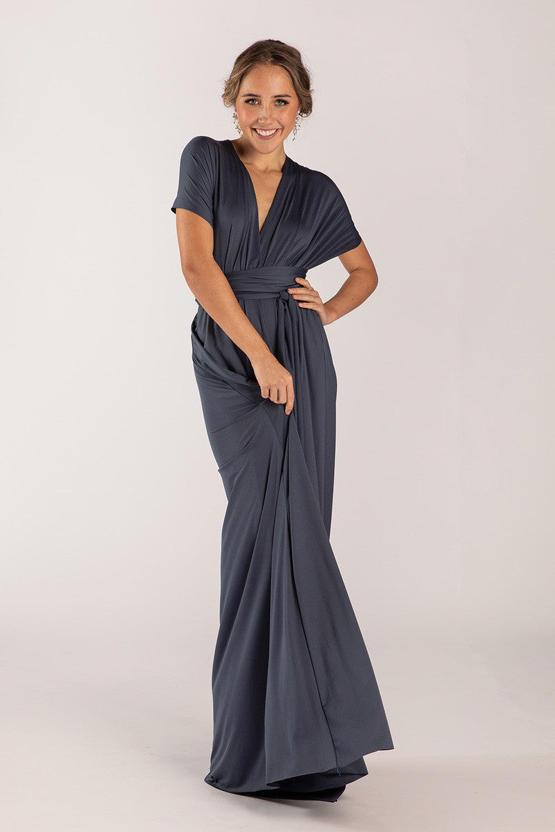 Classic Multiway Infinity Dress in Slate Blue