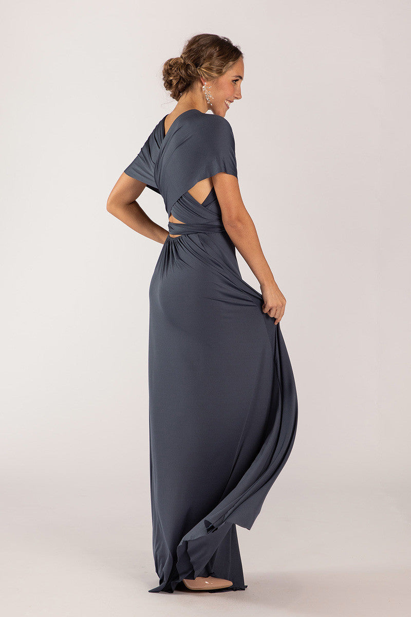 Classic Multiway Infinity Dress in Slate Blue