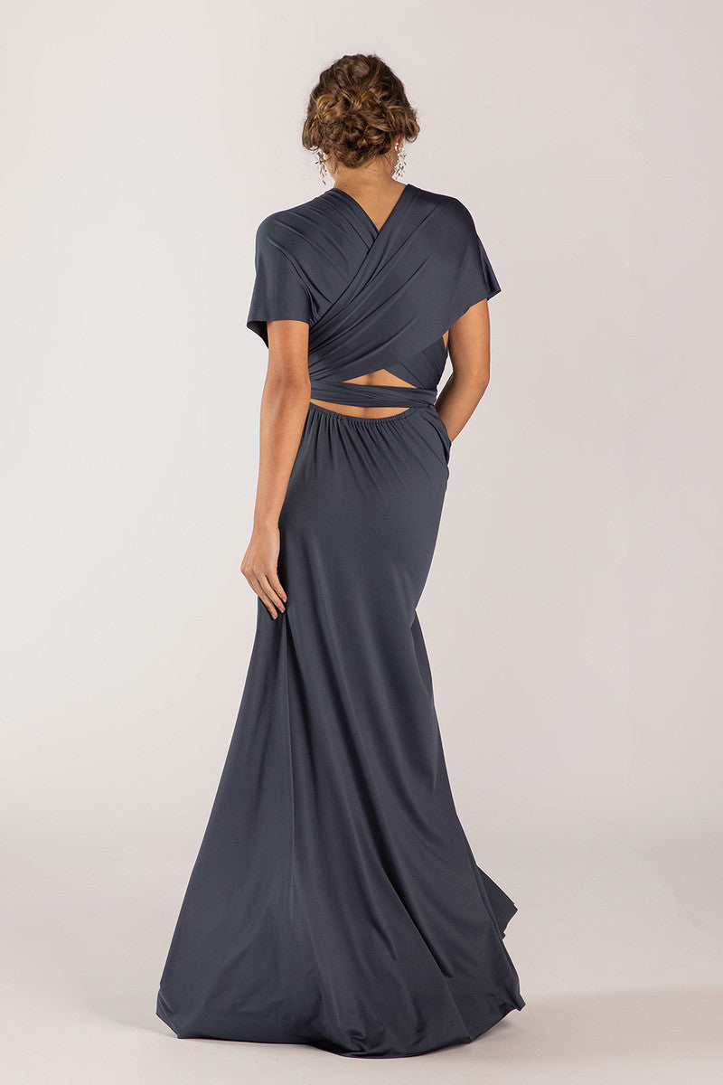 Classic Multiway Infinity Dress in Slate Blue