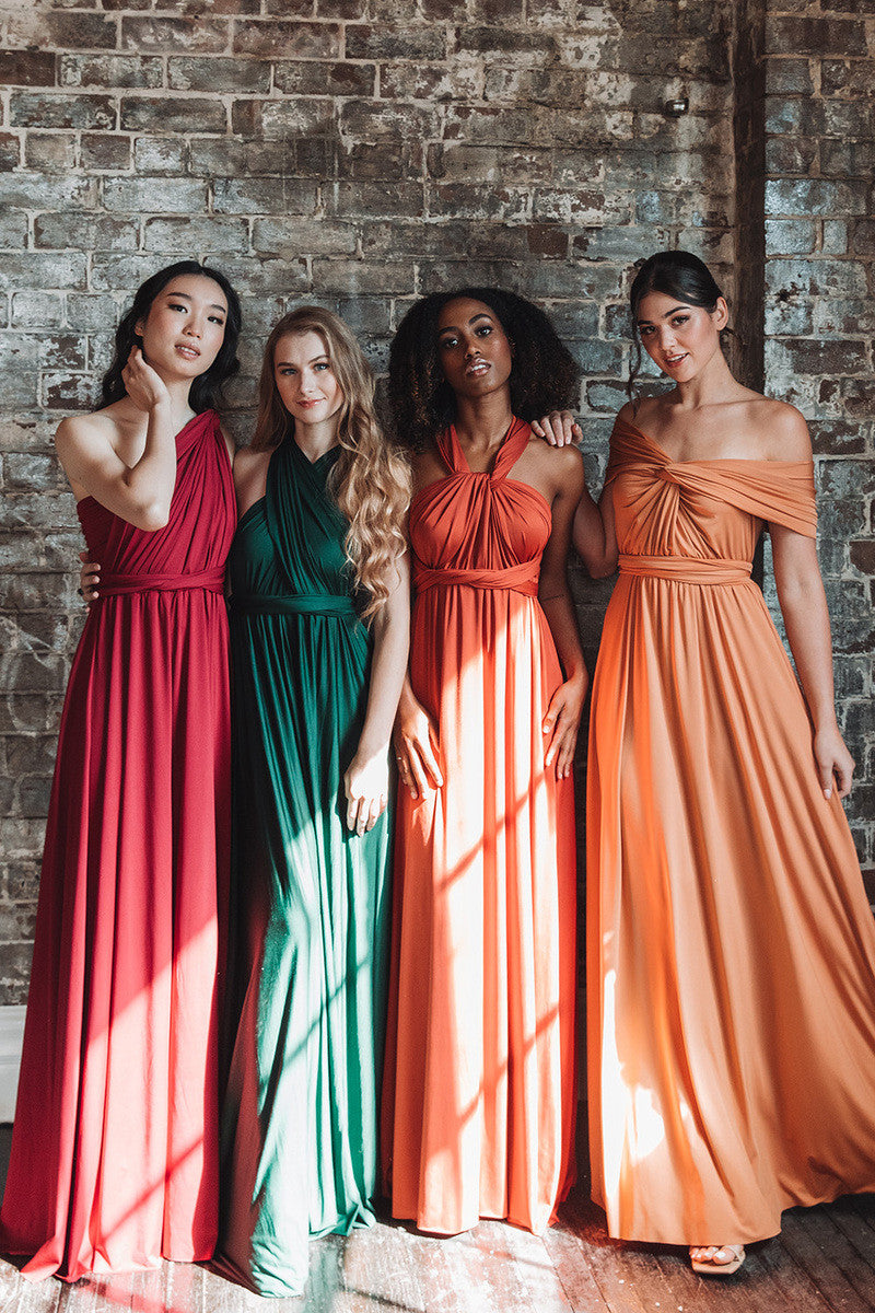 Classic Multiway Infinity Dress in Tan