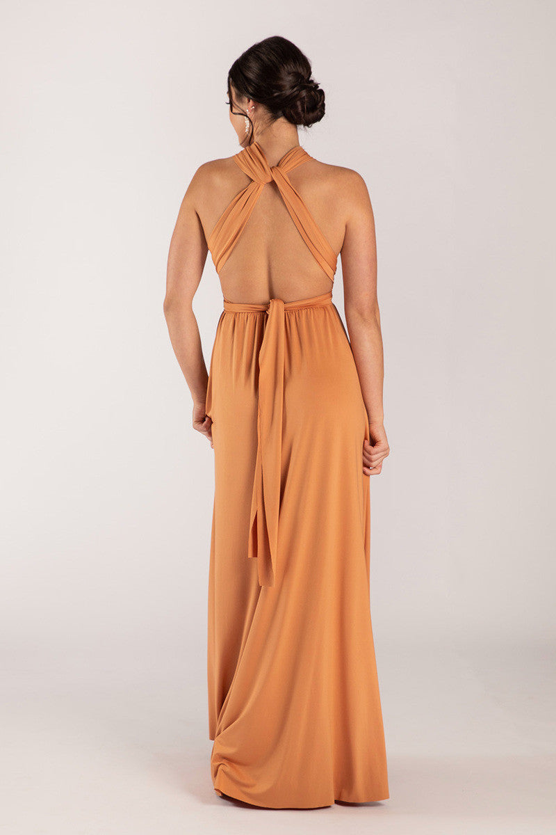 Classic Multiway Infinity Dress in Tan