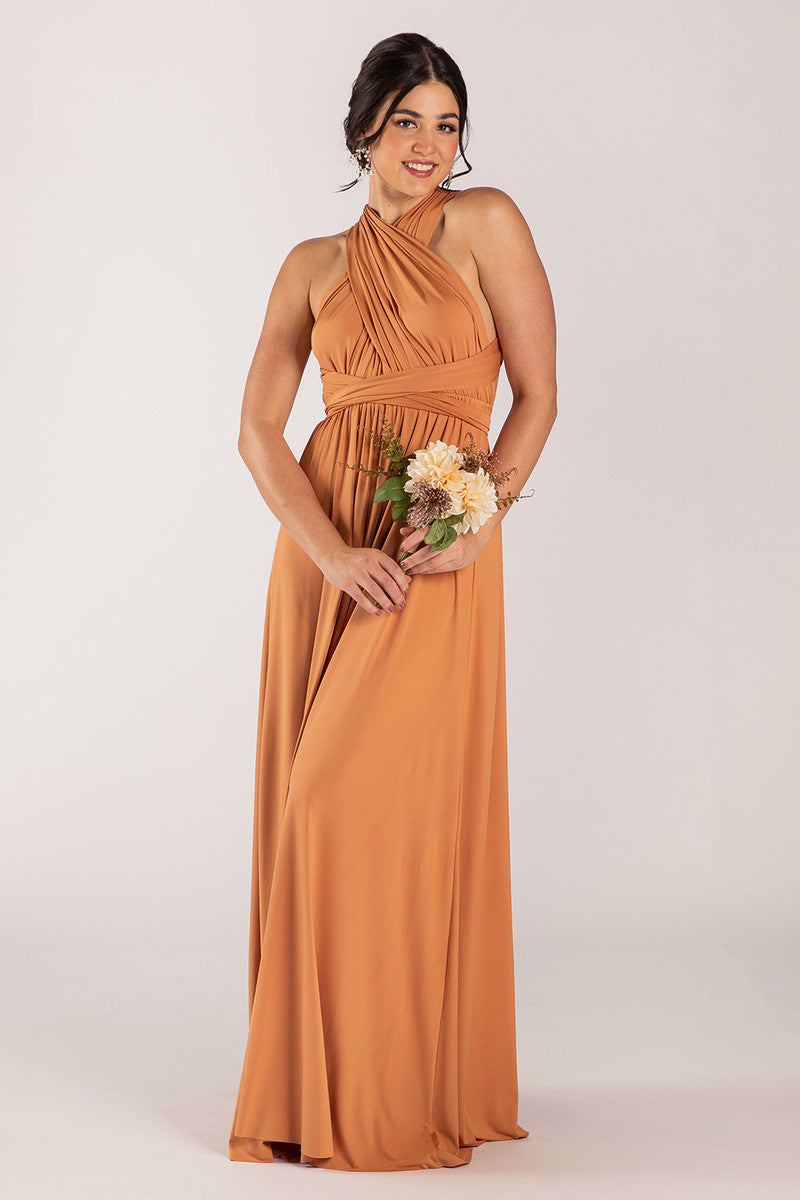 Classic Multiway Infinity Dress in Tan