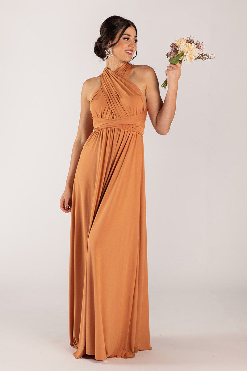 Classic Multiway Infinity Dress in Tan