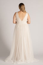 Elodie Embellished Pearl Tulle Wedding