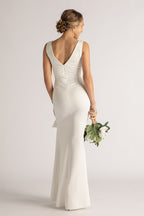 Eloise Sleeveless Split Mermaid Formal Dress in Ivory