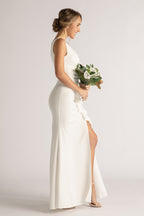 Eloise Sleeveless Split Mermaid Formal Dress in Ivory