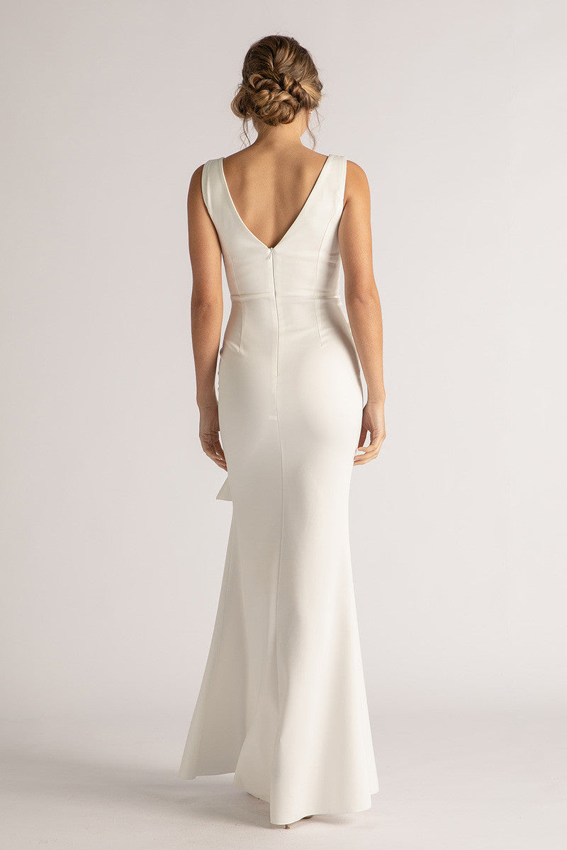 Eloise Sleeveless Split Mermaid Formal Dress in Ivory