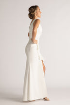 Eloise Sleeveless Split Mermaid Formal Dress in Ivory