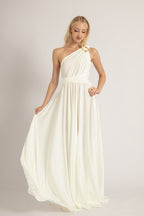 Luxe Satin Ballgown Multiway Infinity Dress in Ivory