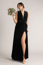 Velvet Multiway Infinity Dress in Black