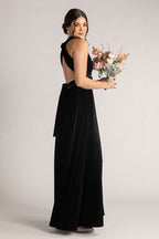 Velvet Multiway Infinity Dress in Black