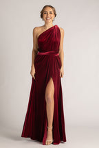 Velvet Multiway Infinity Dress in Burgundy