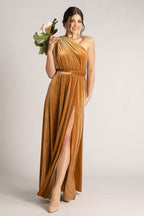 Velvet Multiway Infinity Dress in Marigold