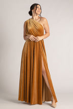 Velvet Multiway Infinity Dress in Marigold